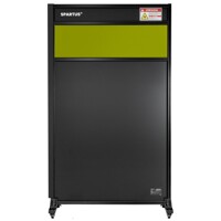 Stínitko 1100x2000 s průhledovým okénkem a konektorem pro laserové svařovací buňky